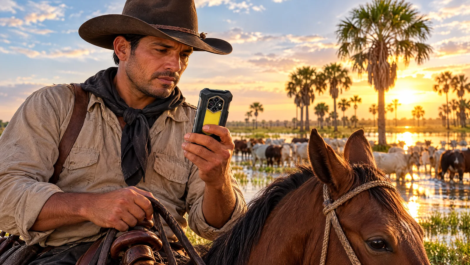 Teléfono para el campo y la ganadería en los Llanos: batería, luz y resistencia para la finca