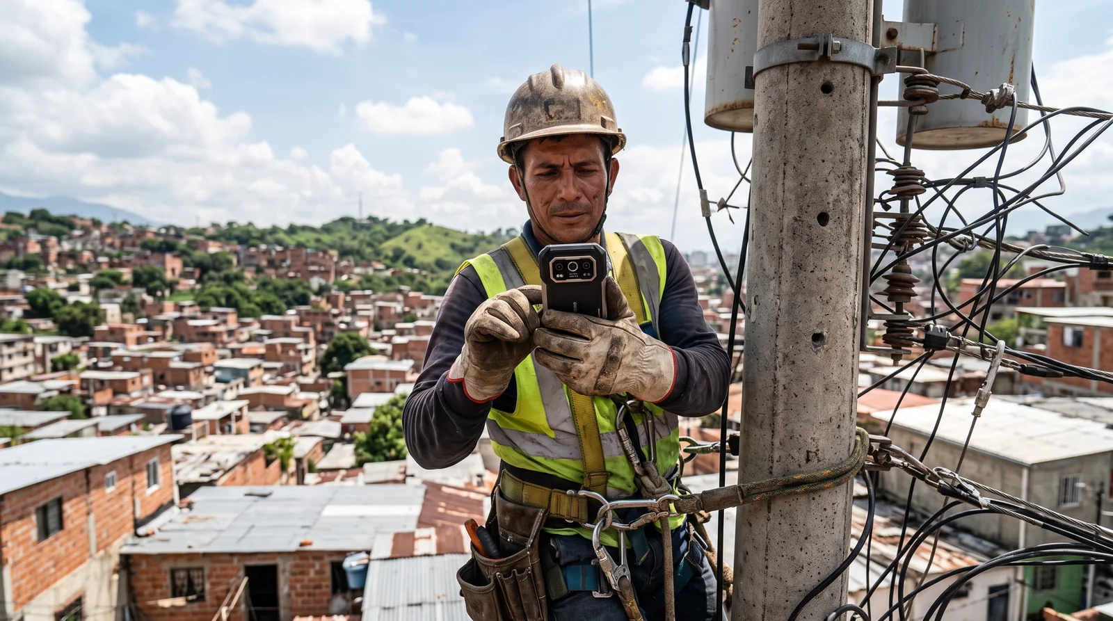 Teléfono para electricistas y técnicos de telecomunicaciones: térmica, luz y autonomía