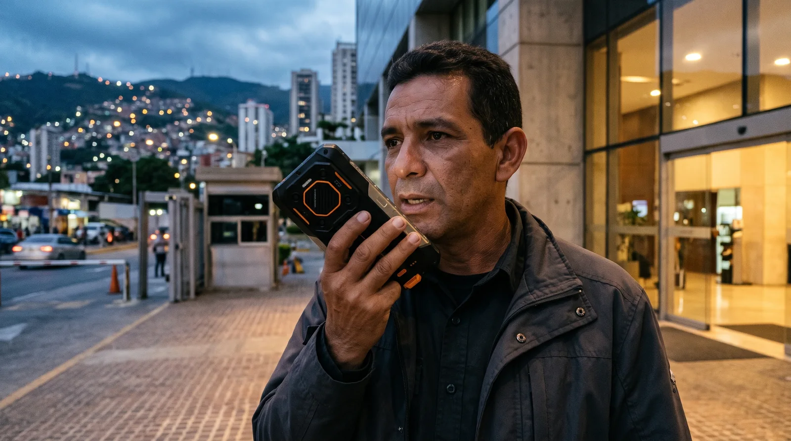 Teléfono para vigilantes y escoltas: comunicación, batería y visión nocturna