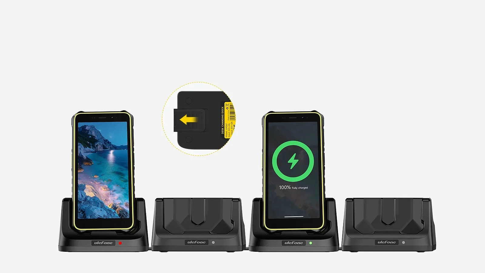 Ulefone Base de carga de escritorio para RugKing 2 Pro en uso en Venezuela